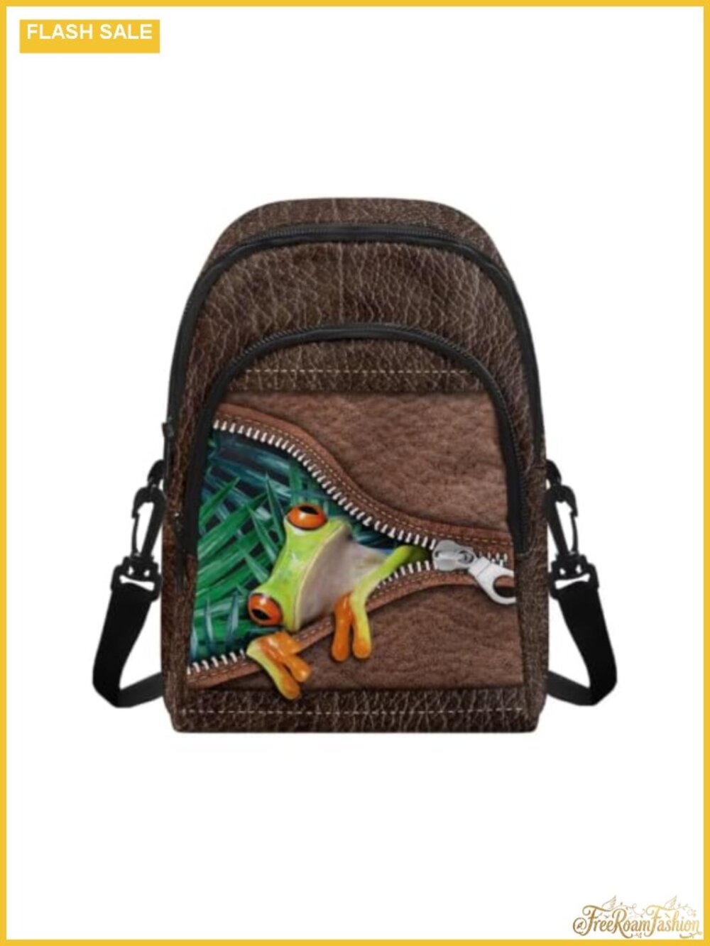 Women's Crossbody Bag Polyester Animal Print Zipper Closure Adjustable Strap
